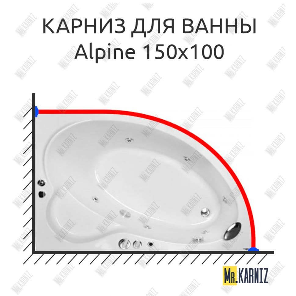 Карниз для ванны Royal Bath ALPINE 150 Усиленный 25 мм MrKARNIZ Карниз для ванны Royal Bath ALPINE 150 Усиленный 25 мм MrKARNIZ