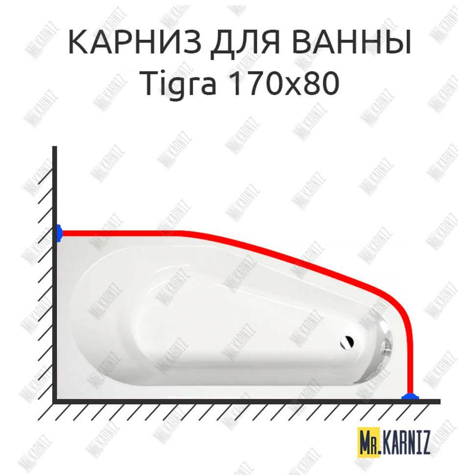 Карниз для ванны Alpen Tigra 170х80 Усиленный 25 мм MrKARNIZ Карниз для ванны Alpen Tigra 170х80 Усиленный 25 мм MrKARNIZ
