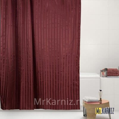 Штора для ванной BIG бордовая