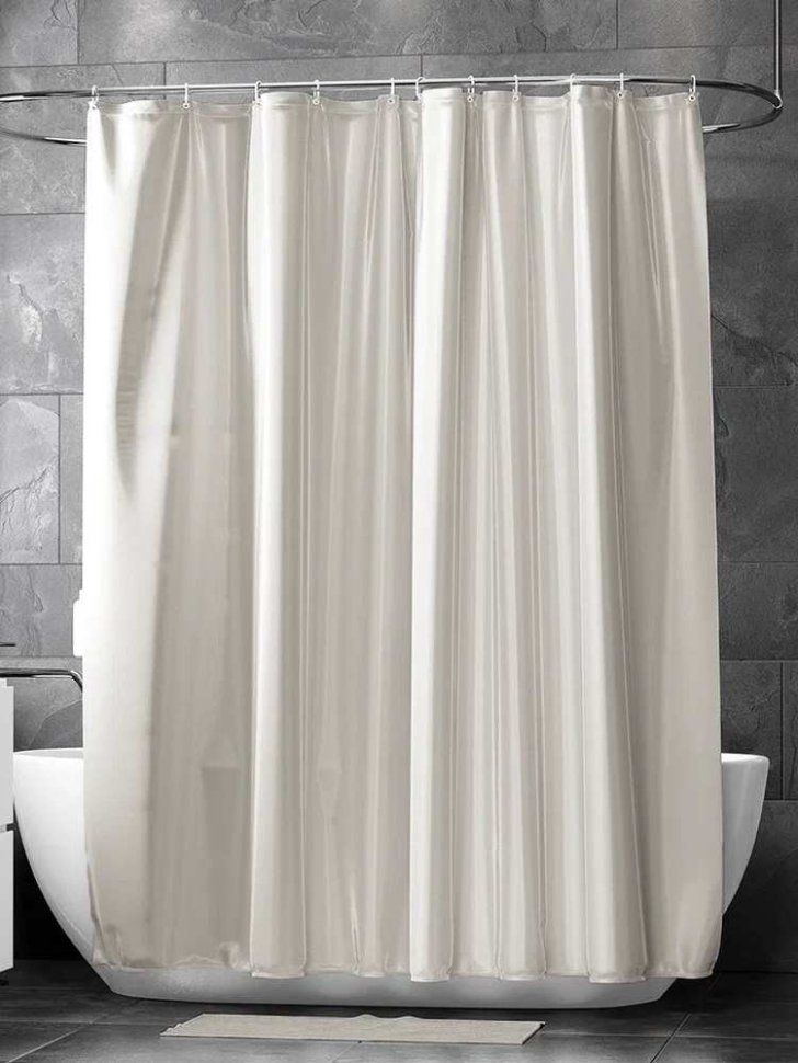 Штора для ванной SUPER BIG серо бежевый Штора для ванной SUPER BIG серо бежевый